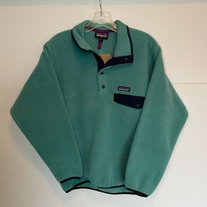 Patagonia synchilla fleece teal XXS snap